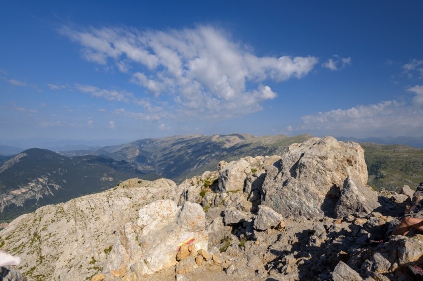 Pollegó Superior del Pedraforca à travers le cou de Verdet