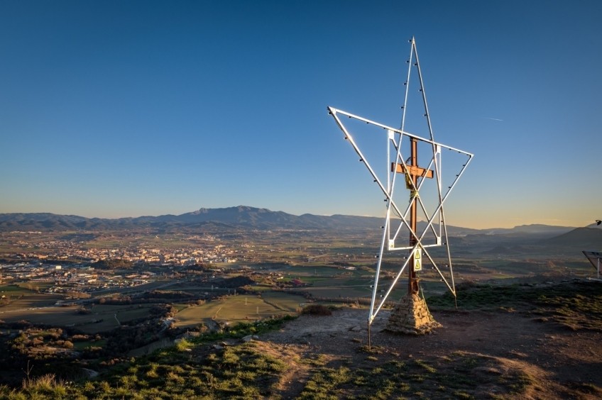 Turó de la Creu de Gurb des de Sant Andreu de Gurb