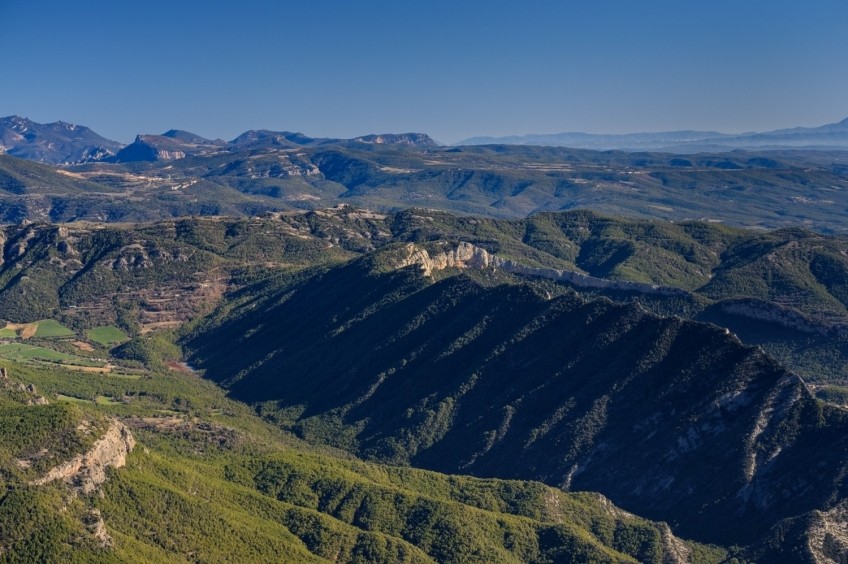 El Coscollet desde Aubàs (Sierra de Aubenç)