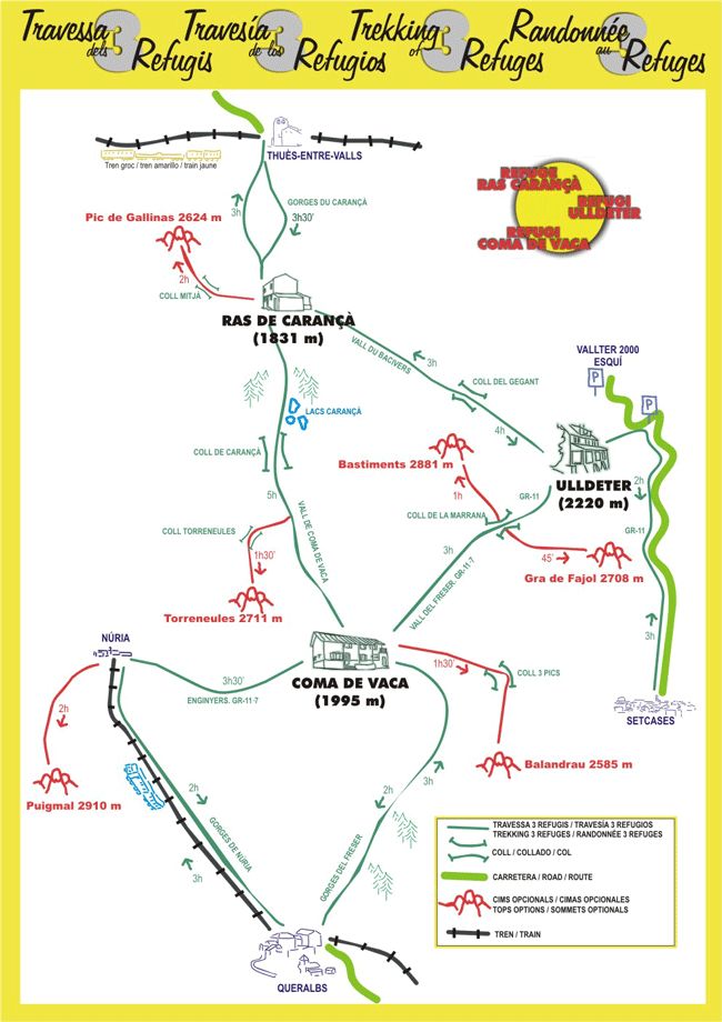 The Crossing of the Three Refuges in the Eastern Pyrenees