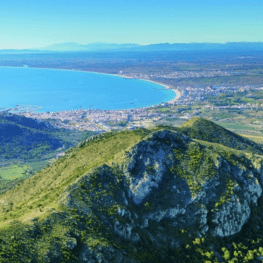 La bahía de Roses a vista de águila