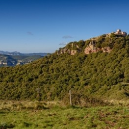 Tagamanent desde los pozos del Avencó de Aiguafreda